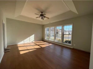 living room repainted